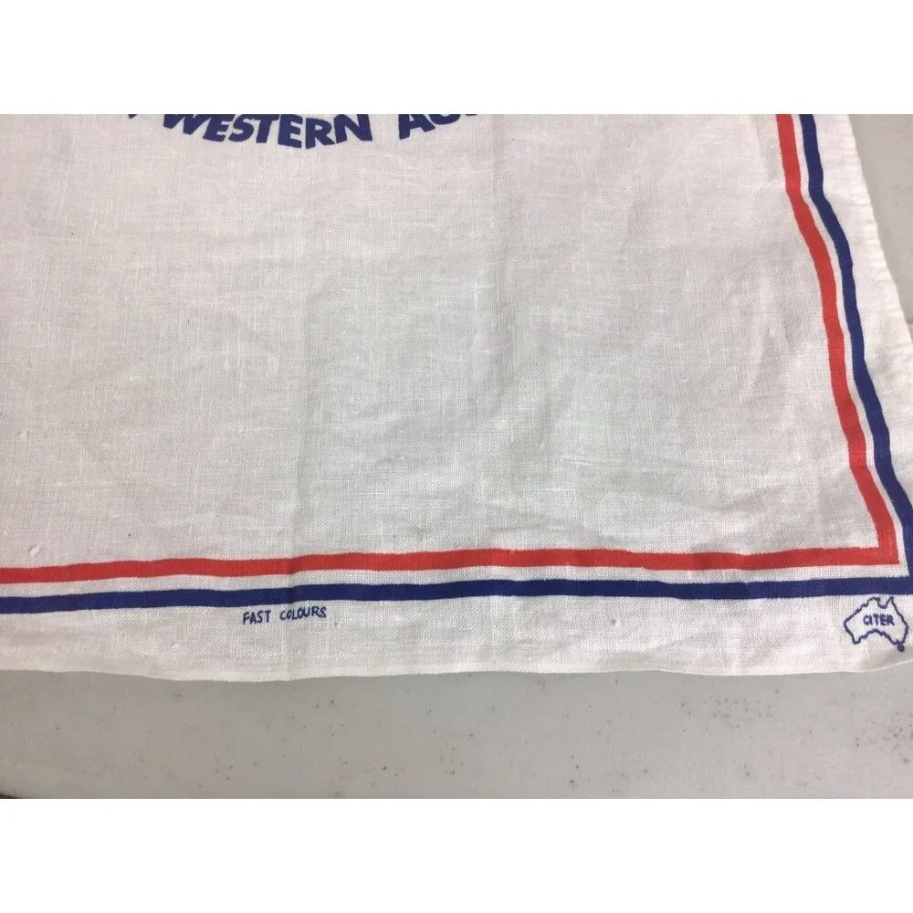 Vintage Australian Dish Towel Lot New Zealand Set of 4 Linen